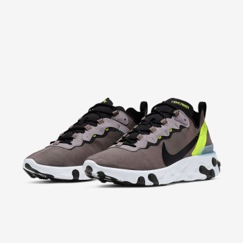 Nike React Element 55 - Férfi Utcai Cipő - Fehér/Kék/Fekete